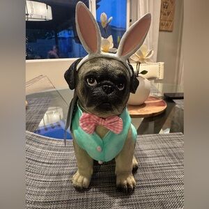 PUG BUNNY RESIN STATUE!